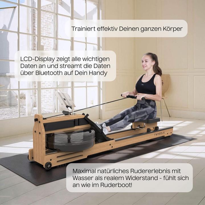 Produktbild Twheels Wasserrudergerät aus Eichenholz