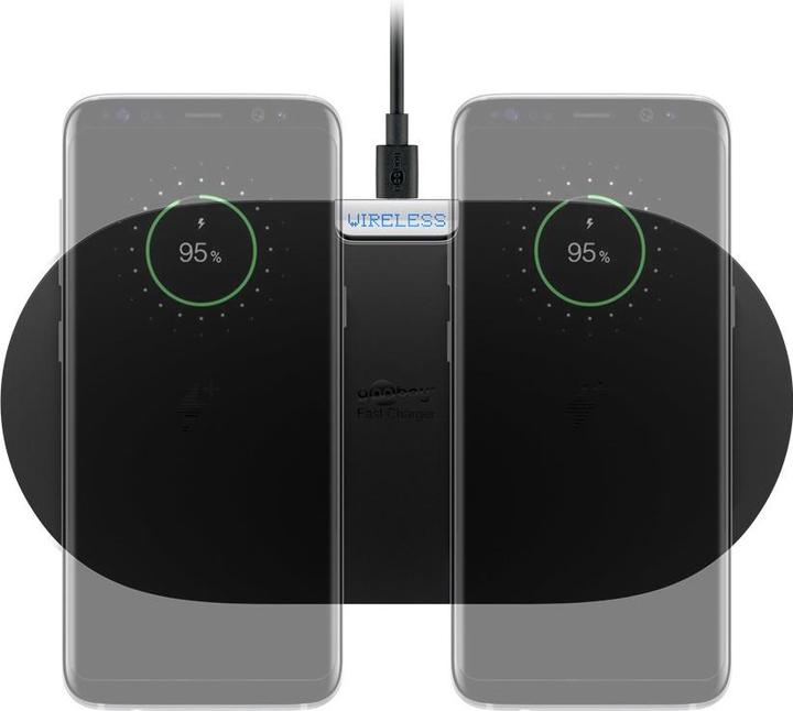 Produktbild Goobay Kabellose Dual-Schnellladematte (10 W)