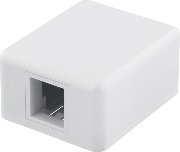 Produktbild Deltaco Surface mount box for Keystone 1 port white (Keystone Modulhalter)