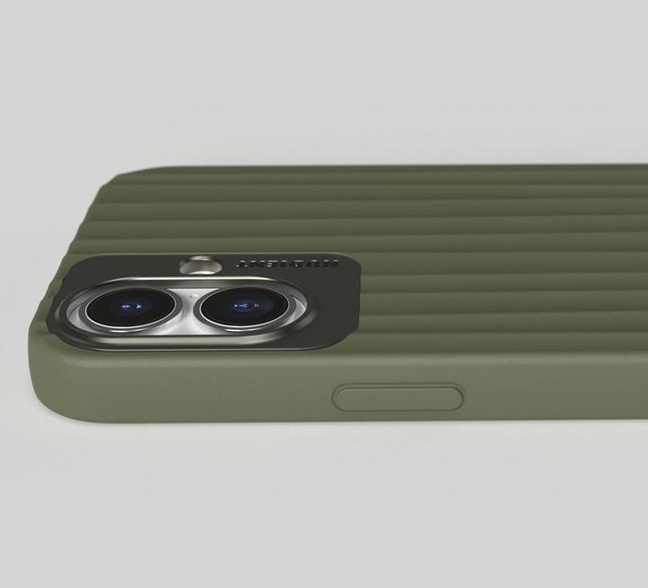 Actual product image Nudient Back Cover Bold MagSafe iPhone 16 Plus Olive Green (Apple iPhone 16 Plus)