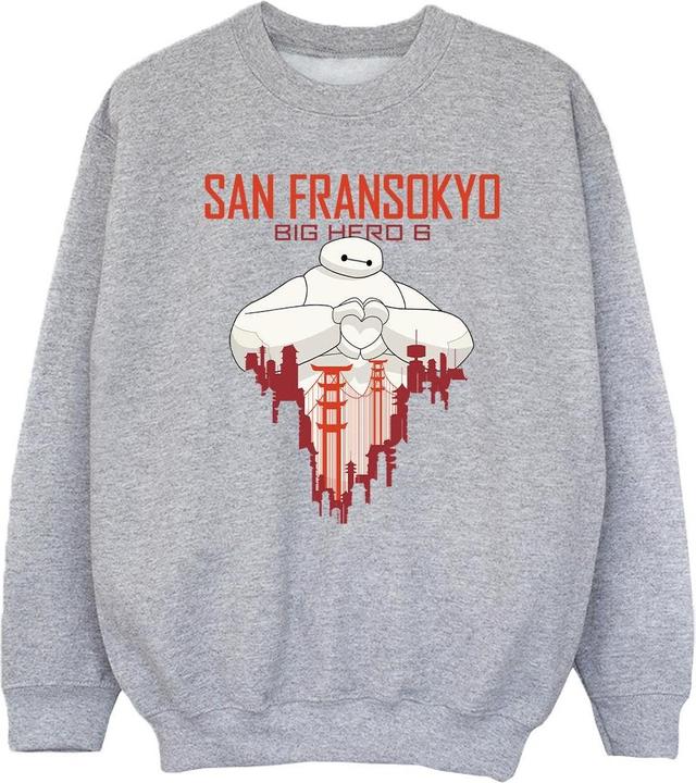 Disney Big Hero 6 Baymax San Fransokyo Heart Sweatshirt Mädchen