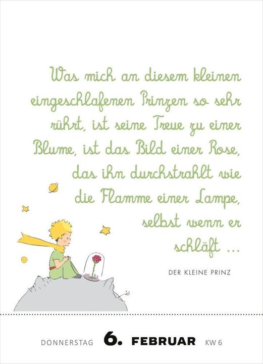 Produktbild Abreisskalender Kl.Prinz 1t/Seite (10 x 14 cm, Harter Einband, Deutsch)