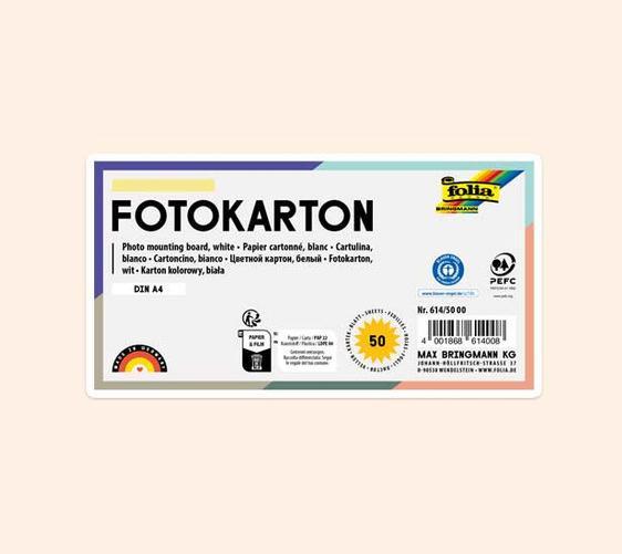 Produktbild Folia Fotokarton, DIN A4, 300 g/qm, haut (300 g/m², 1 x)