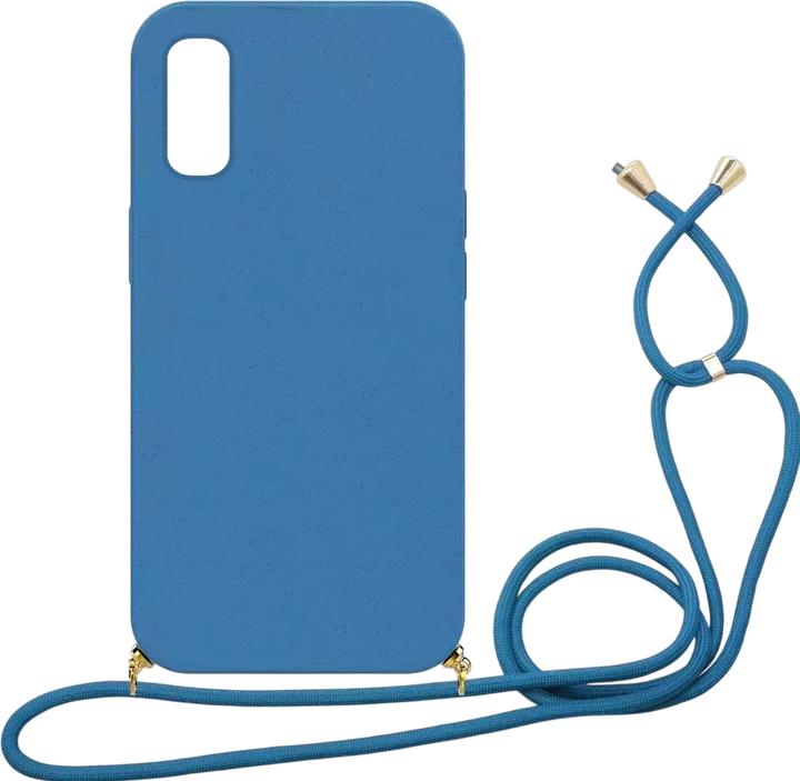 Actual product image mobileup Eco Case with Lanyard for iPhone X / XS - Navy Blue (Apple iPhone X)
