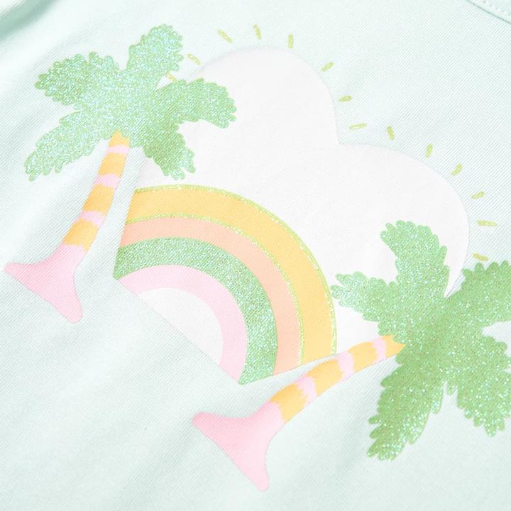 Immagine prodotto VidaXL Maglietta per bambini Verde menta chiaro 128,Materiale: 95 (128)