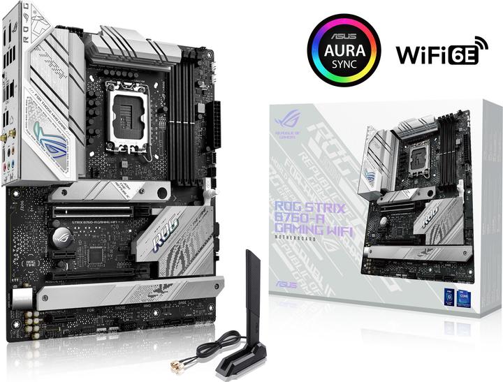 Image du produit ASUS Carte mère MB ROG STRIX B760-A GAMING WIFI (Intel,1700,DDR5,ATX) (LGA 1700, Intel B760, ATX)