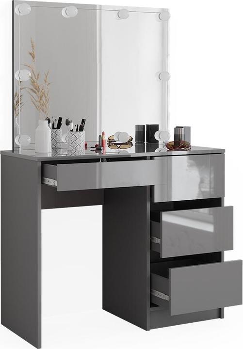 Actual product image Vicco Sherry with stool and lighting (90 x 75 x 40 cm)
