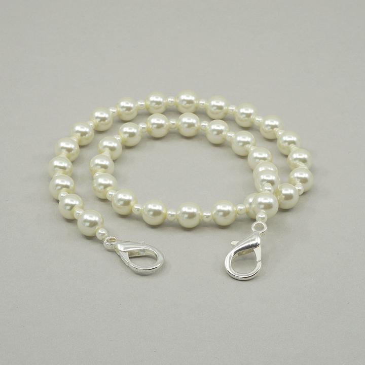 Roost Mask Holder Artificial Pearls 1 pcs 301930137 Ivory (Mask holder)