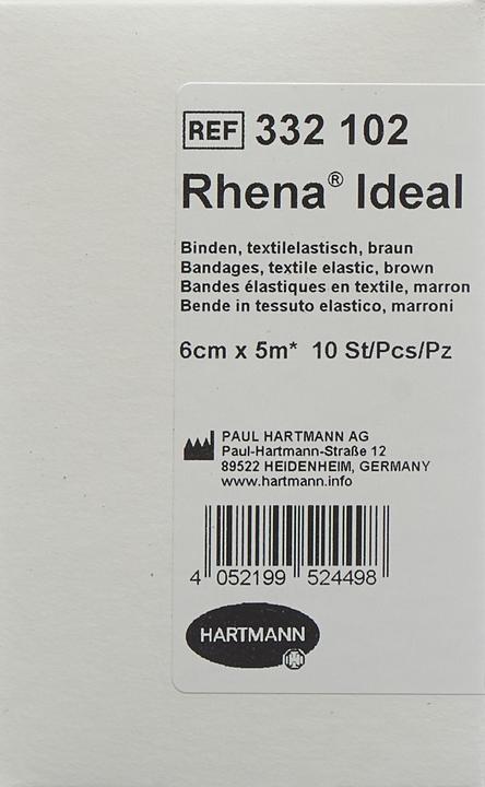 Actual product image Rhena Ideal Elastische Binde 6cmx5m hautfarben