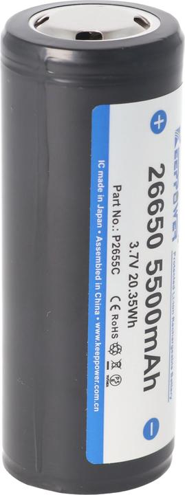 Image du produit Keeppower Akku 26650, PCB geschützt (1 pcs, 26650, 5500 mAh)