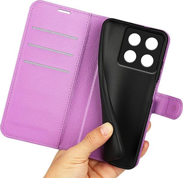 Actual product image MU Classic Litchi Leather Bookcover Series (Xiaomi 14T)
