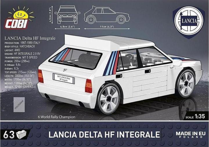 Actual product image Cobi Youngtimer 1987 Lancia Delta Intergrale