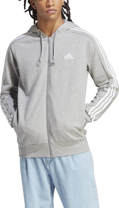 Actual product image adidas M 3s Ft Fz Hd,Mgreyh/White Mgreyh/White XL (XL)