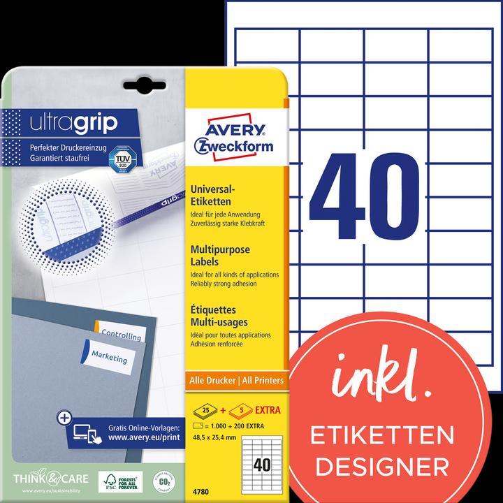 Produktbild Avery Universal-Etiketten