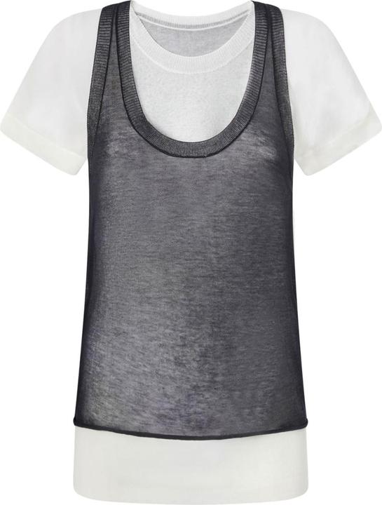 Actual product image Pinko T-shirt E Polo Nero E Bianco (XS)