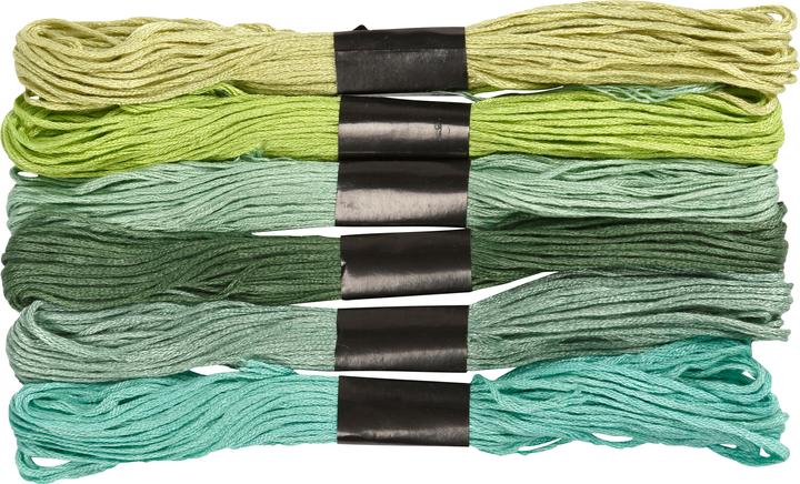 Image du produit Creativ Company Fil de broderie coton vert (8 m)