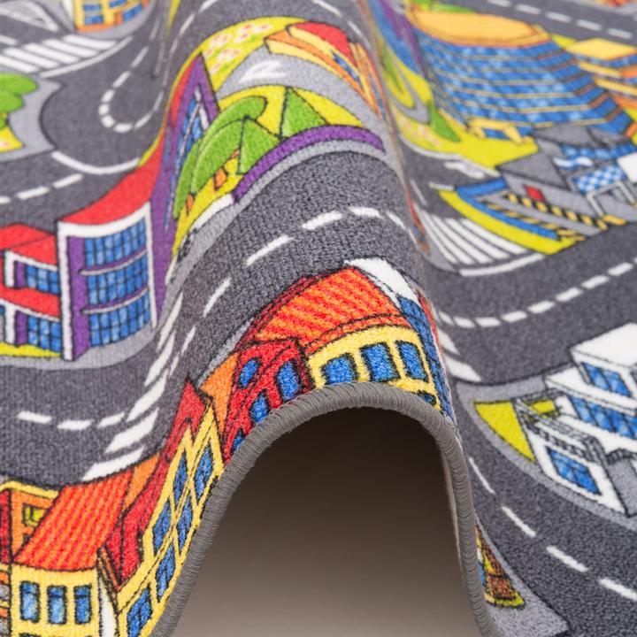 Image du produit Snapstyle Tapis de jeu pour enfants Tapis de rue 3D Big City (100 x 400 cm)