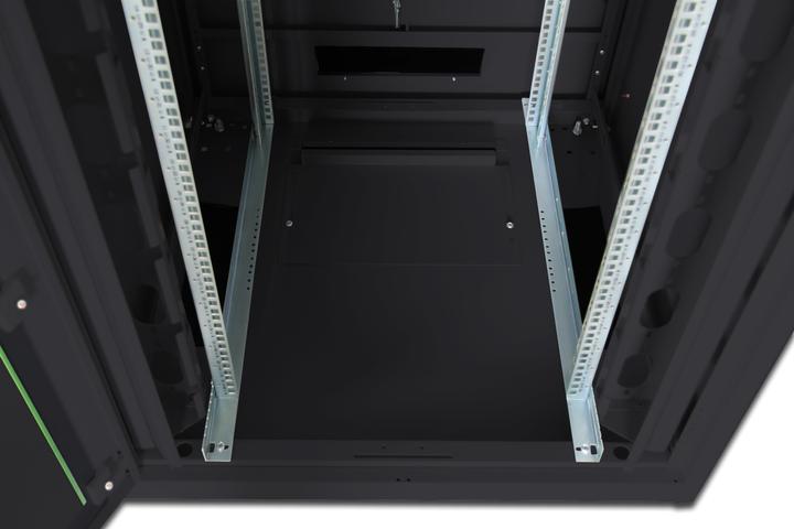 Actual product image Digitus Network cabinet 48.3cm 19inch 42U H2053mmxW800mmxD1000mm black with glass door incl. 28xmounting (42 RU, 19 inch rack)