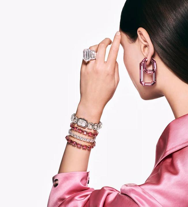 Immagine prodotto Swarovski Bracciale Millenia con taglio ottagonale in oro rosa (19 cm, Metallo Swarovski)