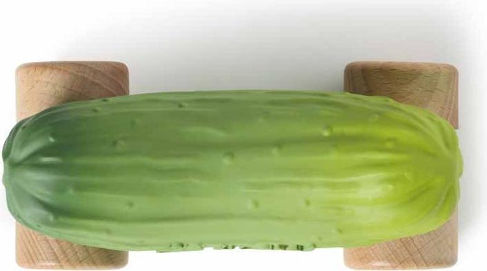 Oli and Carol Pepino The Cucumber Car