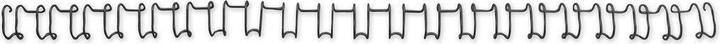 Image du produit GBC Fil de ligature, 14 mm, 21 anneaux, noir