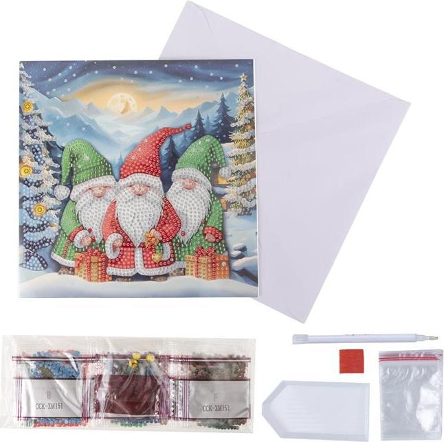 Immagine prodotto Craft Buddy Amici artici, cartoncino 18x18cm Crystal Art