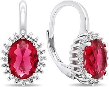 Brilio Silver - Luxury silver earrings with zircons EA422WR