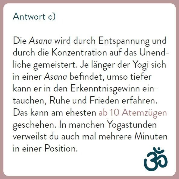 Actual product image The yoga quiz (German)