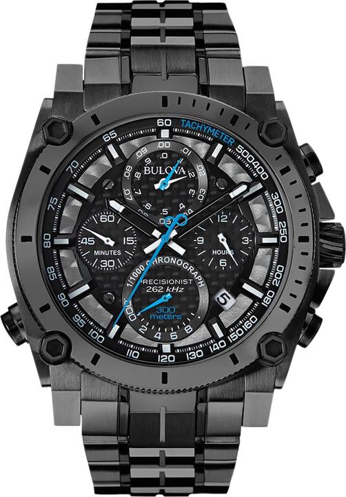 Actual product image Bulova 98B229 Precisionist Chronograph 46mm 30ATM (Chronograph, 46 mm)