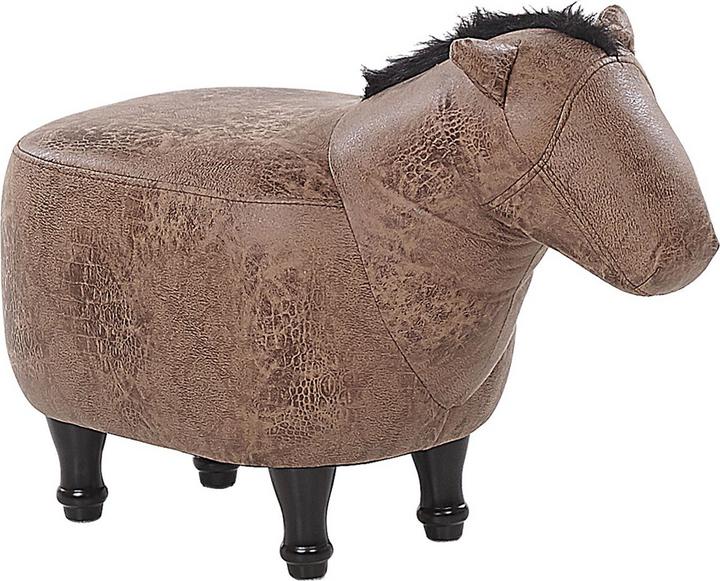 Produktbild Beliani Bilini Pufa Bestienpferdefleisch brauner Bagger