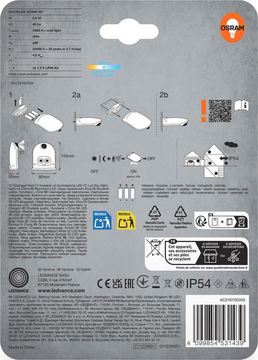 Image du produit Osram Door LED Down 4000K White