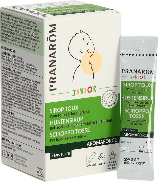 Produktbild Pranarom AROMAFORCE - Hustensirup Junior (20 Stück)