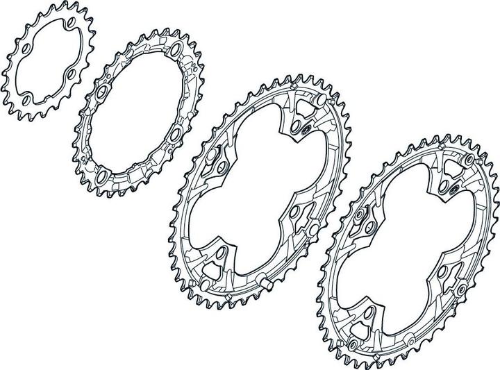 Immagine prodotto Shimano Ingranaggio Deore FC-M480 per KSR (44)
