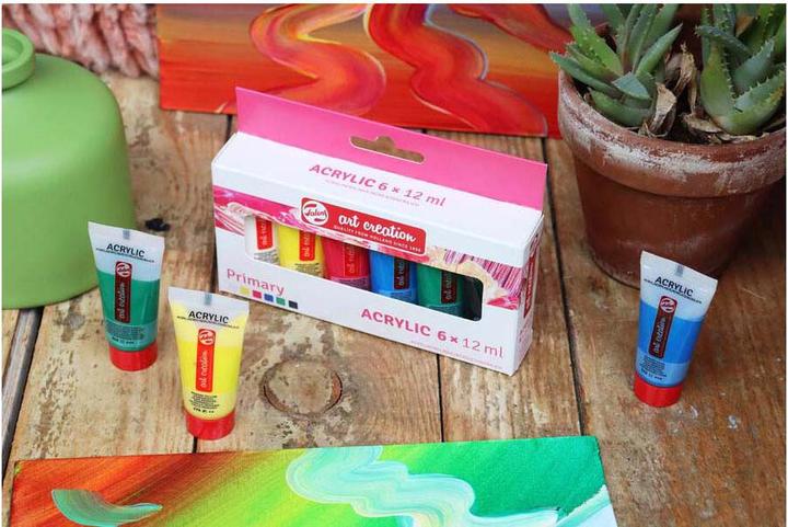 Produktbild Royal Talens Talens Art Creation Acrylfarben-Set Primär, 6x12ml (Mehrfarbig, 12 ml)