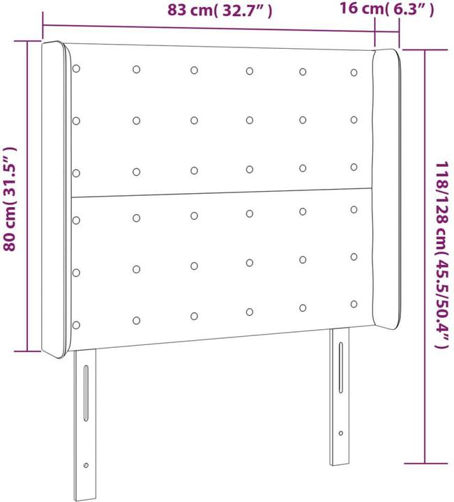 Produktbild VidaXL Franco (83 x 16 x 128 cm)