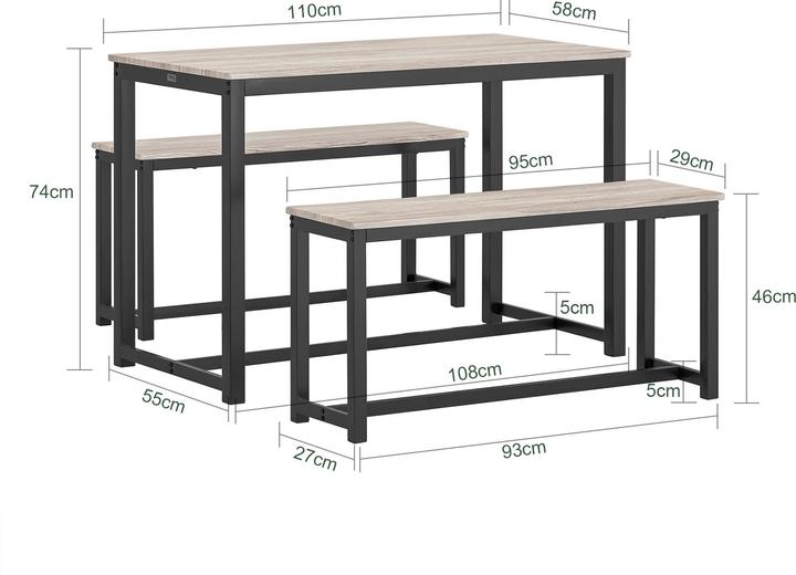 Actual product image SoBuy 3-piece dining set