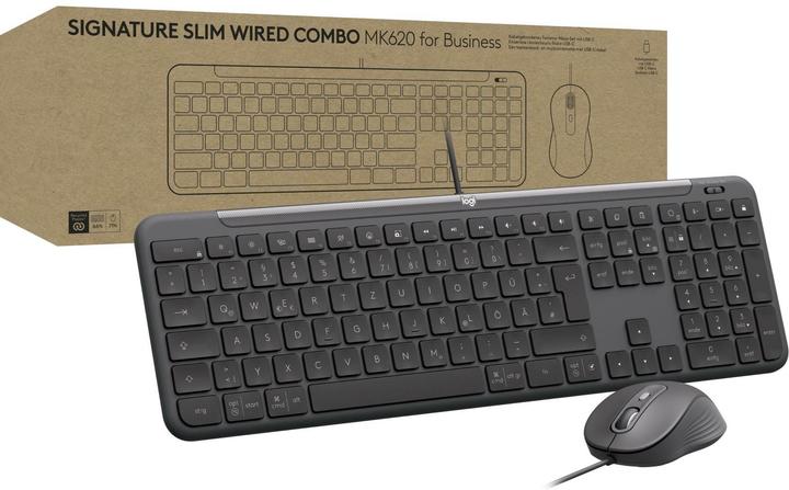 Logitech MK620 Combo per le aziende (CH, Cablato)