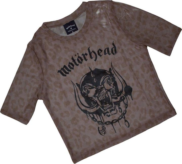 Actual product image Motorhead Womens/Ladies War Pig Mesh Crop Top (XXL)