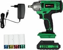 Image du produit ProPlus Clé à chocs sur batterie 1/2"20V + 4 douilles (Fonctionnement sur batterie)