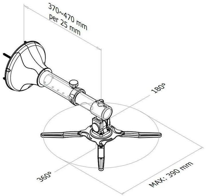 Immagine prodotto Neomounts Supporto da parete per proiettore (Muro)