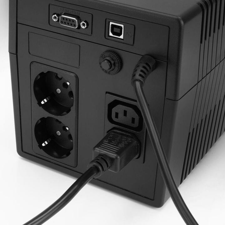 Immagine prodotto Cavo di alimentazione C14 - C15 (angolato a destra) IEC60320 nero 0,6 m (0.60 m)