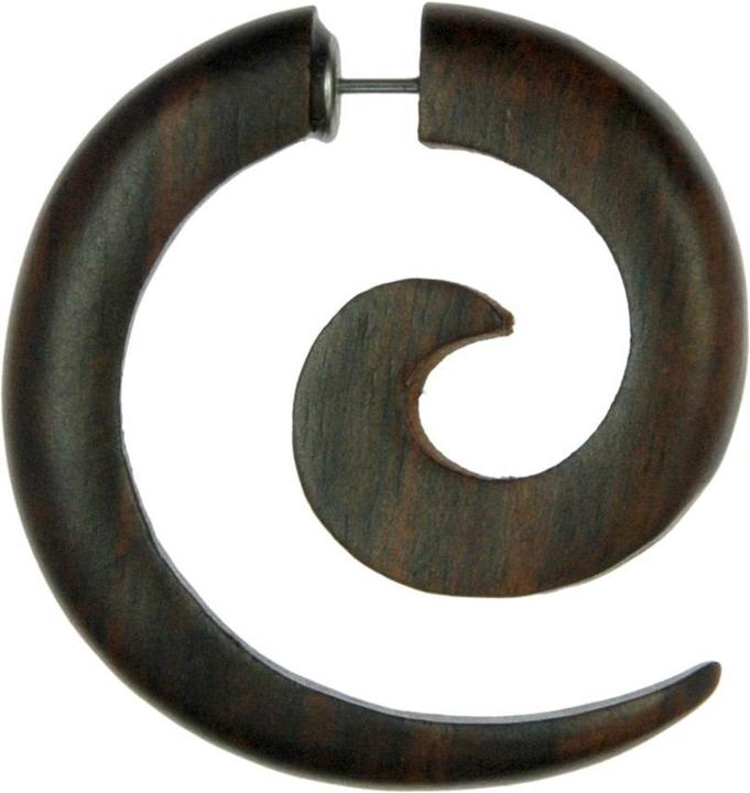 Bijouteria Fake-Plug (Chirurgenstahl 316L, Holz)