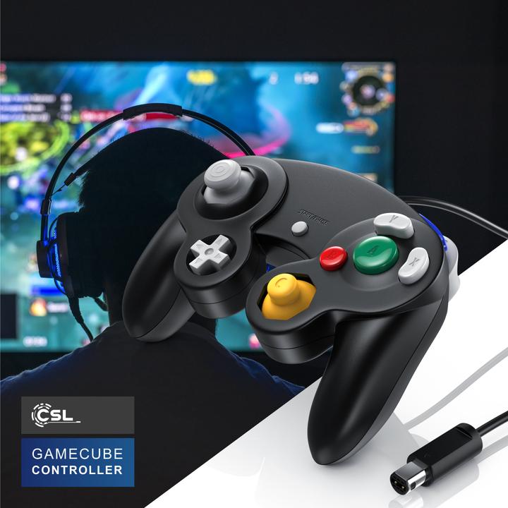 Immagine prodotto CSL Controller Nintendo, Gamepad per Nintendo GameCube / Wii Effetti di vibrazione / ergonomico