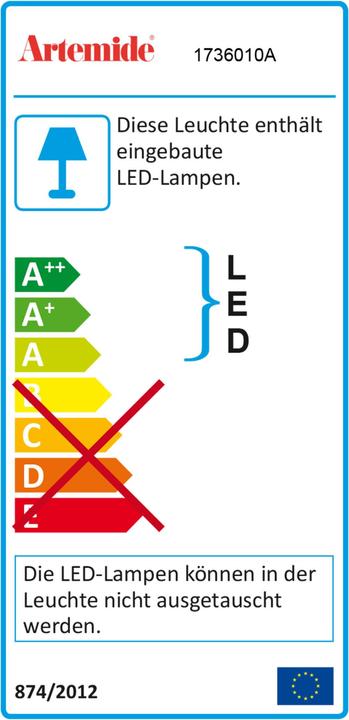 Energie-Label Artemide Lotek LED Tischleuchte