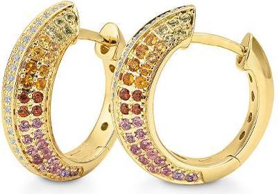 Breuning OHRSCHMUCK - E.RHODOLITH/Brill. 0,20 Ct. H/si (585, - Gold)