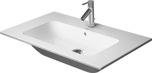 Image du produit Duravit Meuble vasque ME by Starck avec lavabo et plan de toilette 830x490mm 1 plan de toilette blanc satiné (490 mm, 830 mm)