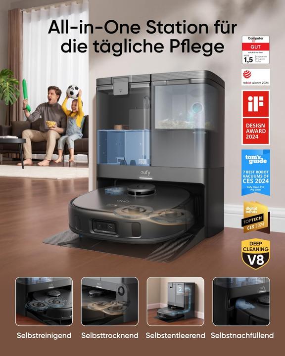 Image du produit eufy X10 Pro Omni UE (Robot d'aspiration et de nettoyage)