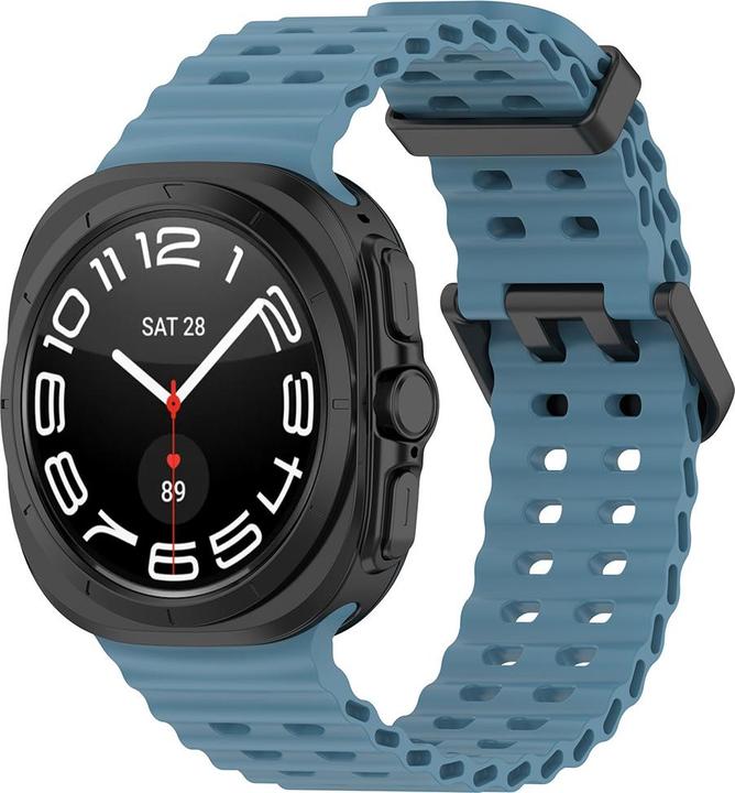 Techsuit - Watchband (W062) - Samsung Galaxy Watch Ultra 47mm - Teal Blue (Silikon)