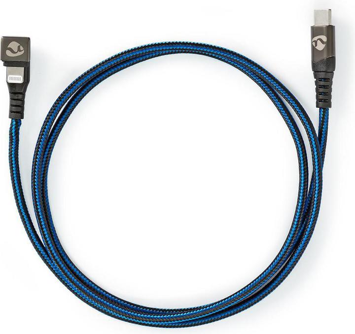 Produktbild Nedis USB-Kabel USB 2.0 Apple Lightning 8-Pin USB-CT Stecker 480 Mbps Vernickelt 2.00 m rund Gefloch (2 m, USB 2.0, 60 W)