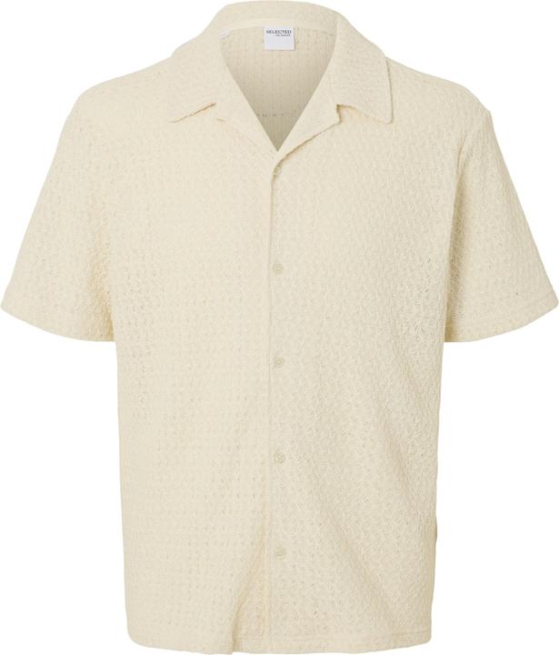 Actual product image Selected Homme Jacquard Strick Kurzarmhemd (L)
